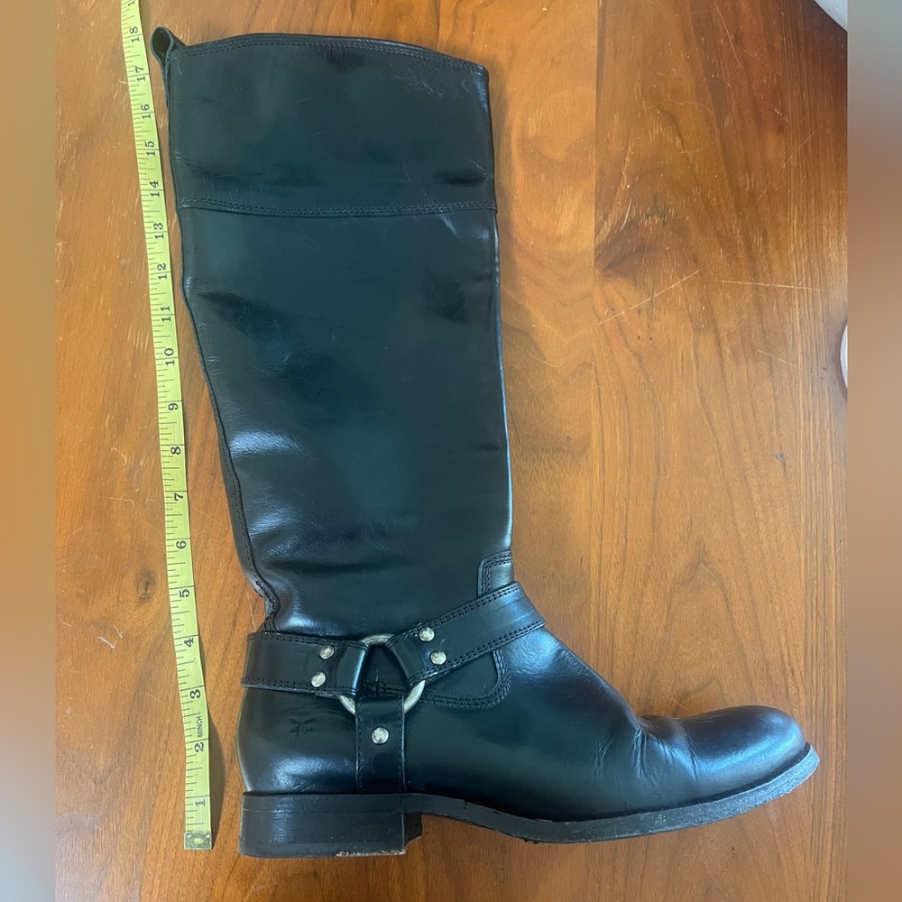 Frye Black Leather Women's Boots - Picture 9 of 10